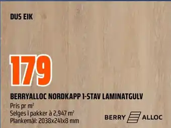 Coop Obs Berryalloc nordkapp 1-stav laminatgulv tilbud