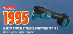 Coop Obs Makita dtm53z starlock multiverktøy 18 v tilbud