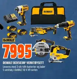 Coop Obs Dewalt dck503m³ verktøysett tilbud