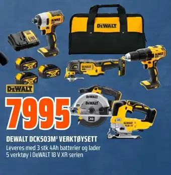 Dewalt dck503m³ verktøysett