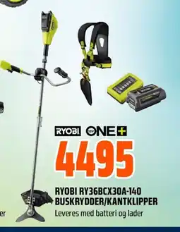 Coop Obs Ryobi ry36bcx30a-140 buskrydder/kantklipper tilbud