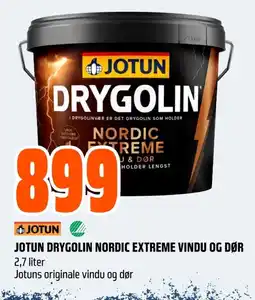 Coop Obs Jotun drygolin nordic extreme vindu og dør tilbud