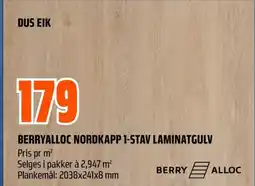 Coop Obs Berryalloc nordkapp 1-stav laminatgulv tilbud