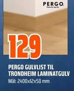 Coop Obs Pergo gulvlist til trondheim laminatgulv tilbud