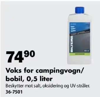 Voks for campingvogn/ bobil