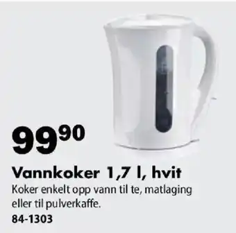 Vannkoker , hvit