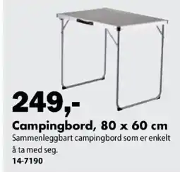 Biltema Campingbord tilbud