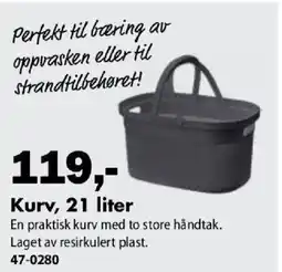 Biltema Kurv tilbud