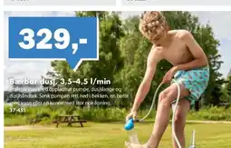 Biltema Bærbar dusj, 3,5-4,5 l/min tilbud