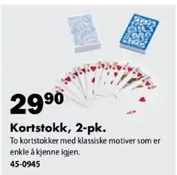 Biltema Kortstokk, 2-pk. tilbud