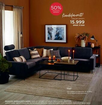 Møbelringen Passion modulsofa tilbud