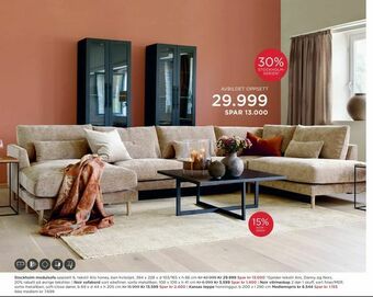 Møbelringen Stockholm modulsofa tilbud