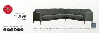 Møbelringen Luna modulsofa tilbud
