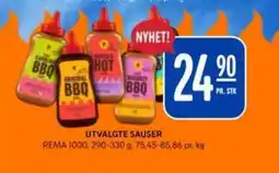 Rema 1000 REMA 1000 Utvalgte sauser tilbud