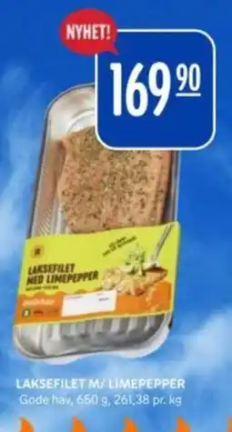 Rema 1000 Gode Hav Laksefilet m/limepepper tilbud