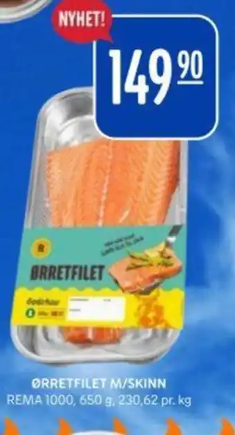 REMA 1000 Ørretfilet m/skinn