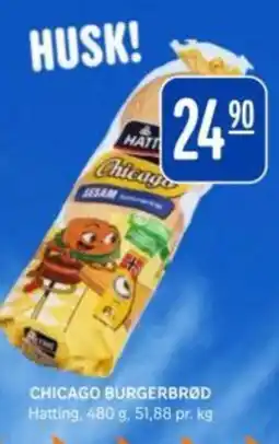 Rema 1000 Hatting Chicago burgerbrød tilbud