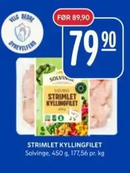 Rema 1000 Solvinge Strimlet kyllingfilet tilbud