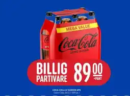 Rema 1000 Coca-Cola u/ sukker 6 pk tilbud