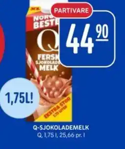 Rema 1000 Q-Sjokolademelk tilbud