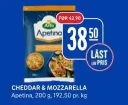 Rema 1000 Apetina Cheddar & mozzarella tilbud