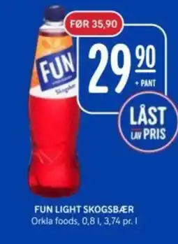 Rema 1000 Fun Light skogsbær tilbud