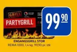 Rema 1000 REMA 1000 Engangsgrill stor tilbud