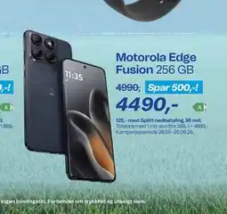 Telenor Motorola Edge Fusion 256 GB tilbud