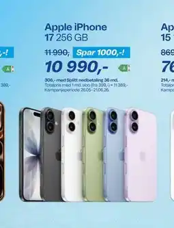 Telenor Apple iPhone 17 256 GB tilbud
