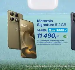 Telenor Motorola Signature 512 GB tilbud