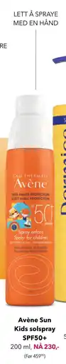 Apotek 1 Avène Sun Kids solspray SPF50+ tilbud