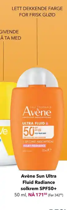 Avène Sun Ultra Fluid Radiance solkrem SPF50+