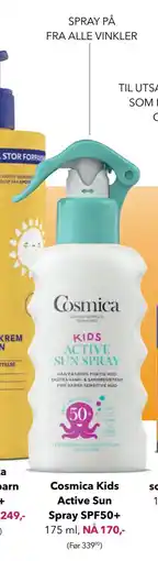 Apotek 1 Cosmica Kids Active Sun Spray SPF50+ tilbud