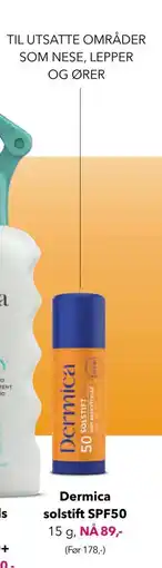 Apotek 1 Dermica solstift SPF50 tilbud
