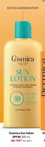 Apotek 1 Cosmica Sun lotion SPF30 tilbud