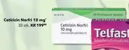 Apotek 1 Cetirizin Norfri 10 mg tilbud