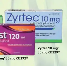 Apotek 1 Zyrtec 10 mg tilbud