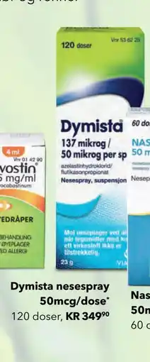 Apotek 1 Dymista nesespray 50mcg/dose tilbud