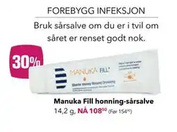Apotek 1 Manuka Fill honning-sårsalve tilbud