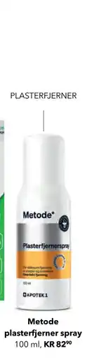 Apotek 1 Metode plasterfjerner spray tilbud