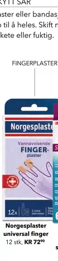 Apotek 1 Norgesplaster universal finger tilbud