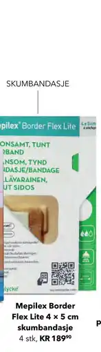 Apotek 1 Mepilex Border Flex Lite 4 × 5 cm skumbandasje tilbud