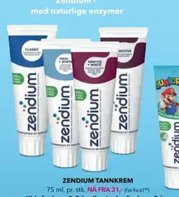 Apotek 1 ZENDIUM TANNKREM tilbud