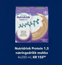 Apotek 1 Nutridrink Protein 1,5 næringsdrikk mokka tilbud