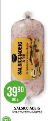 Kiwi SALSSICCIADEIG tilbud