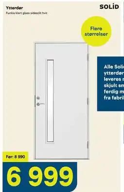 Maxbo Ytterdør tilbud