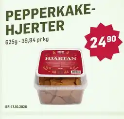 Holdbart PEPPERKAKEHJERTER tilbud