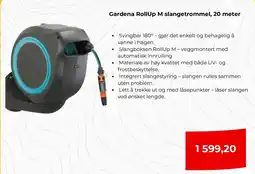 Clas Ohlson Gardena RollUp M slangetrommel tilbud