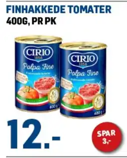 Price Lagerbutikk CIRIO Finhakkede tomater tilbud