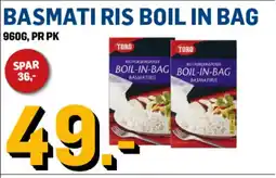 Price Lagerbutikk TORO Basmati ris boil in bag tilbud